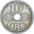 Munten, Denemarken, 10 Öre, 1934