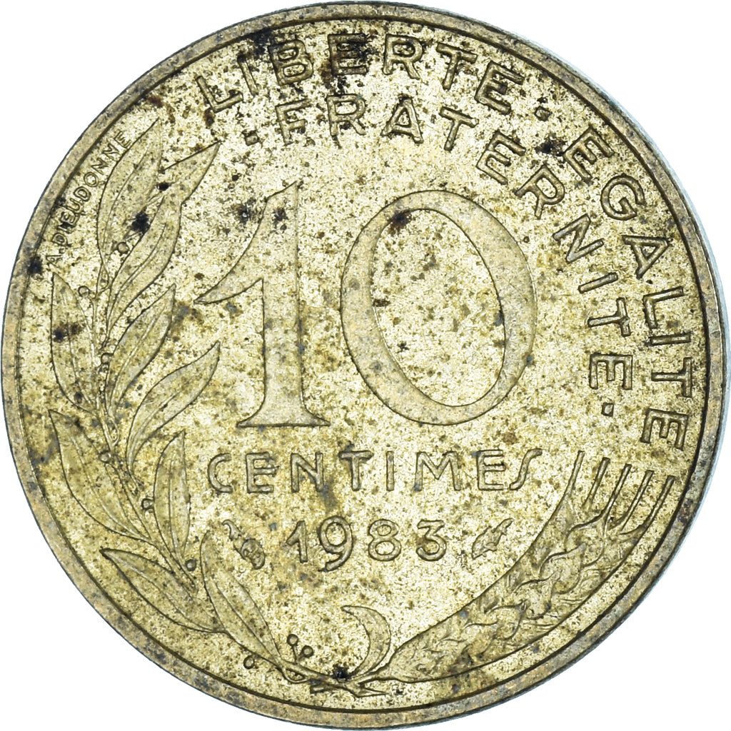 Coin, France, 10 Centimes, 1983