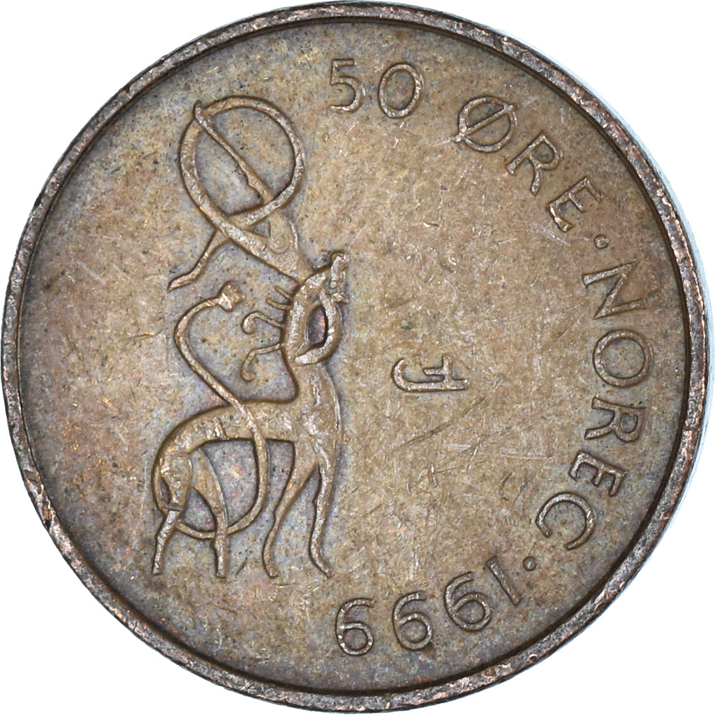 Munten, Noorwegen, 50 Öre, 1999