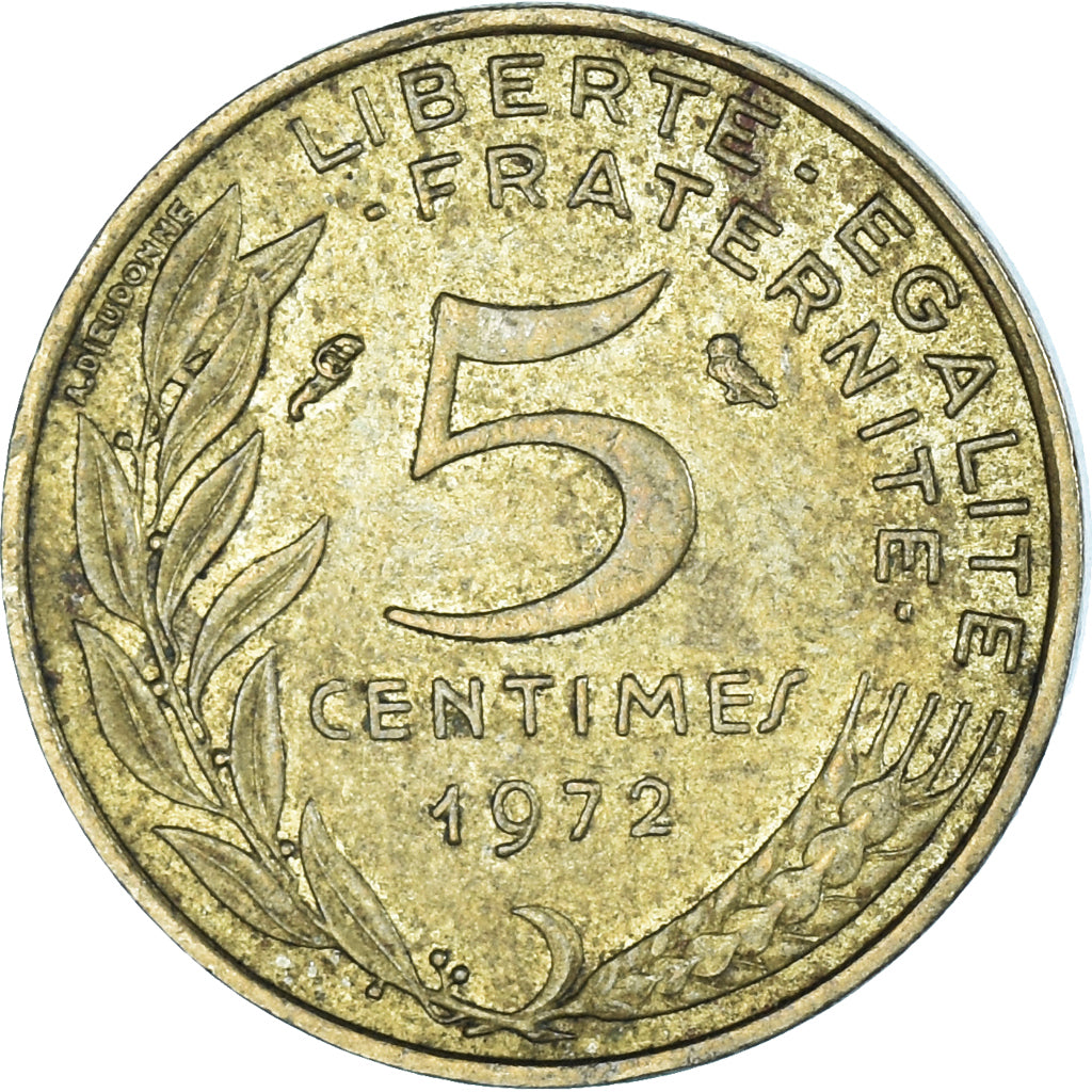 Coin, France, 5 Centimes, 1972