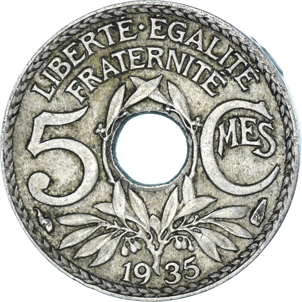 Münze, Frankreich, 5 Centimes, 1935