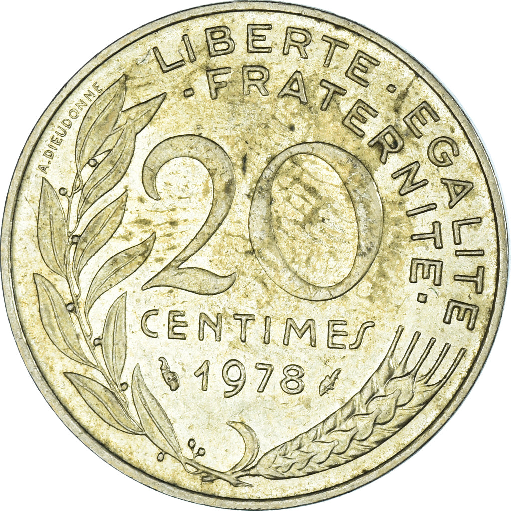 Münze, Frankreich, 20 Centimes, 1978