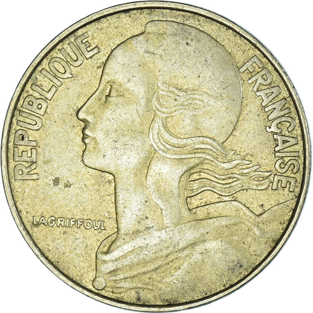 Coin, France, 20 Centimes, 1974