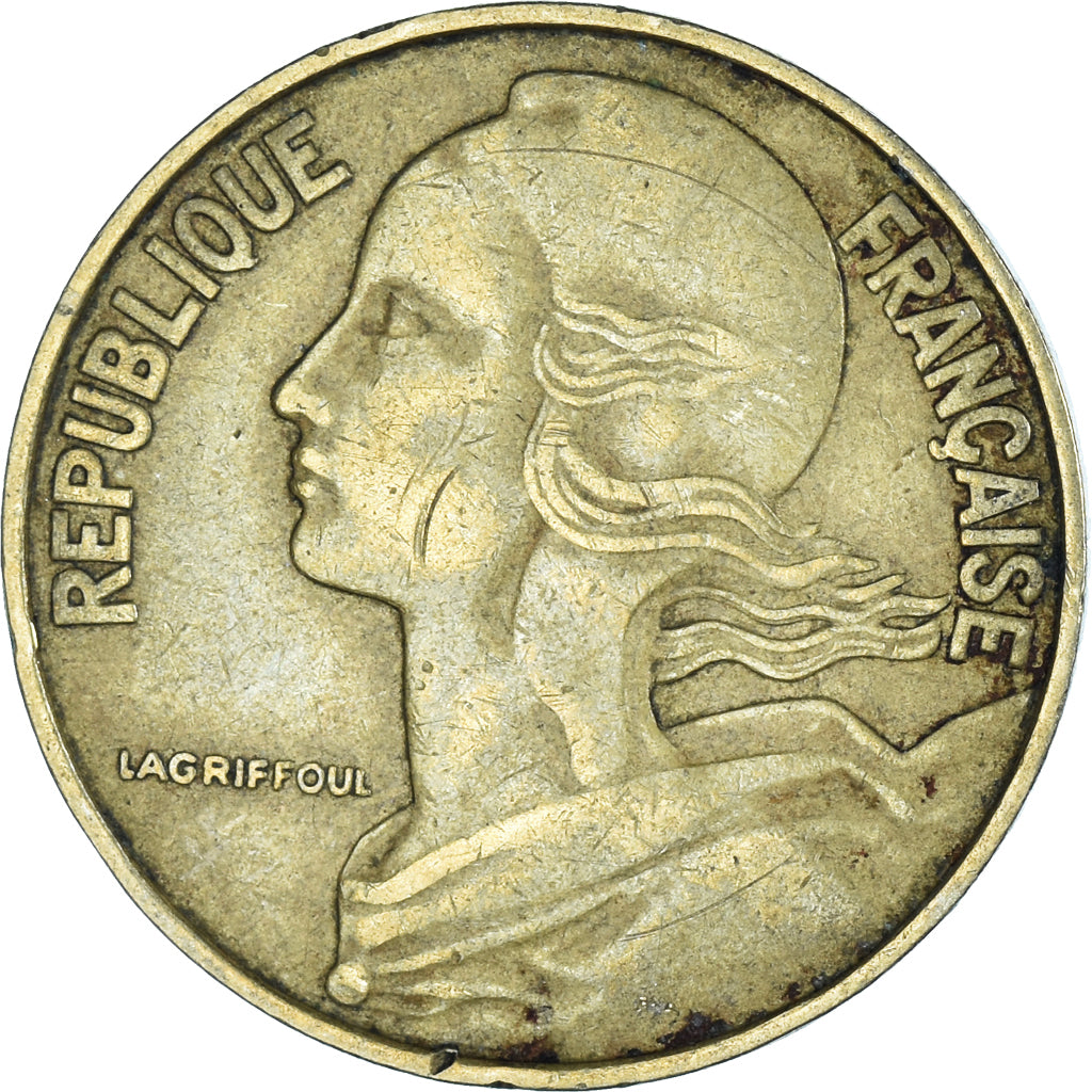 Coin, France, 20 Centimes, 1962