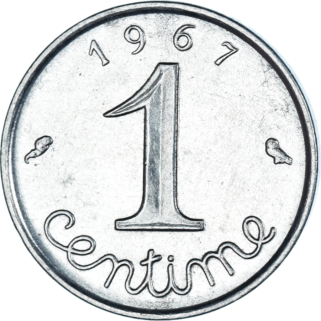Moneta, Francia, Centime, 1967