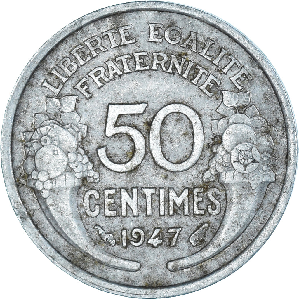 Moneta, Francia, 50 Centimes, 1947
