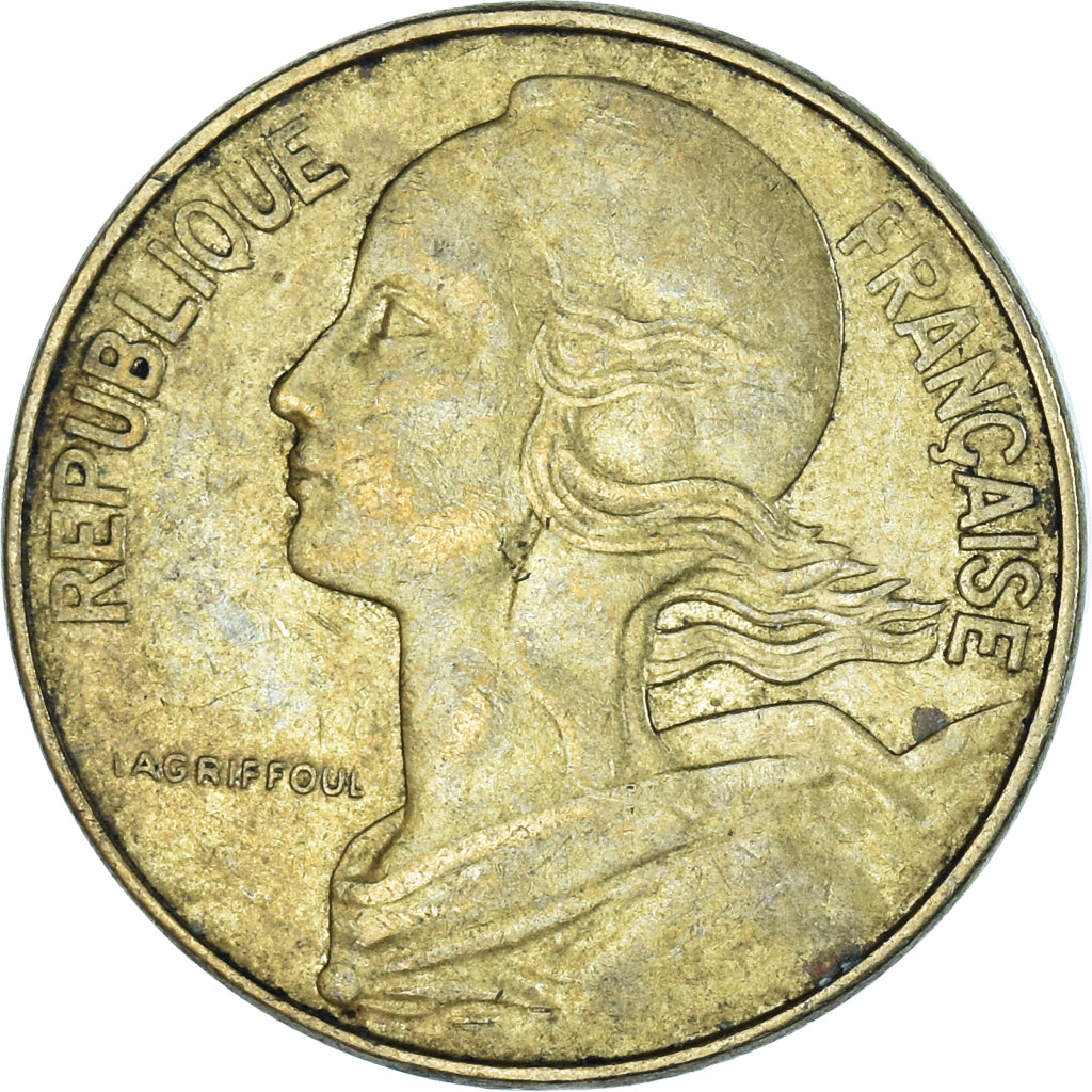 Coin, France, 10 Centimes, 1975