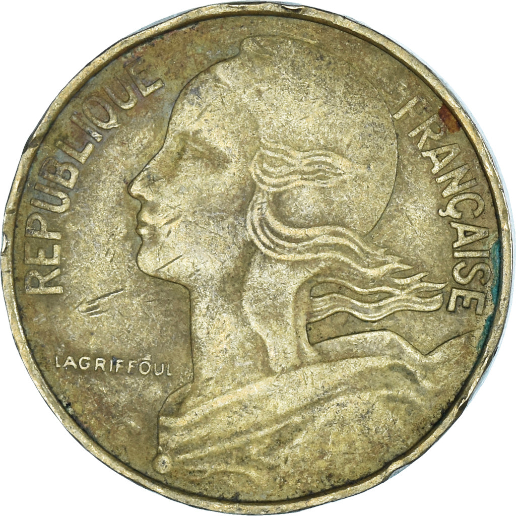 Moneta, Francia, 10 Centimes, 1977