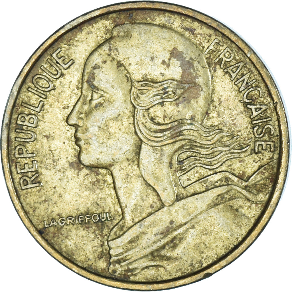 Moeda, França, 5 Centimes, 1972