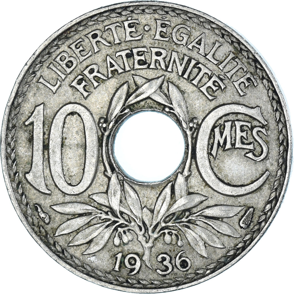 Münze, Frankreich, 10 Centimes, 1936