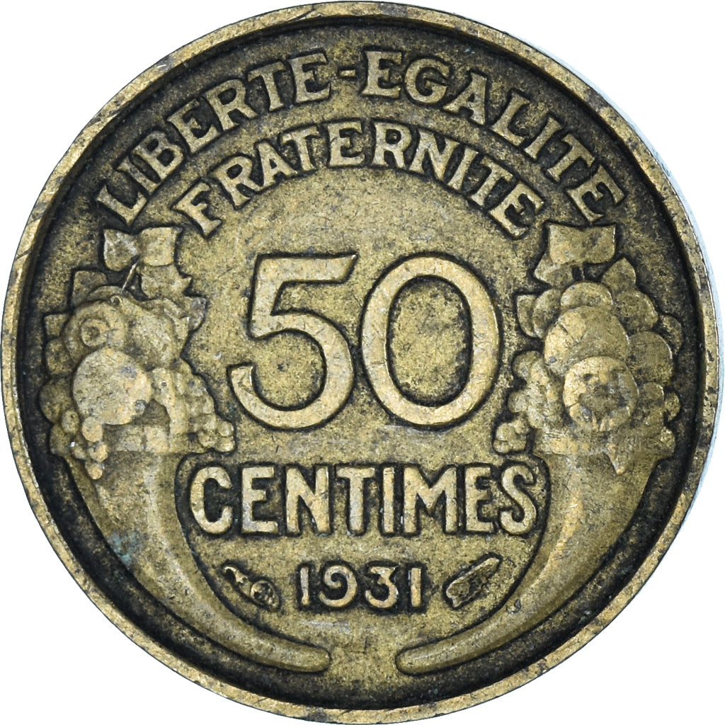 Münze, Frankreich, 50 Centimes, 1931