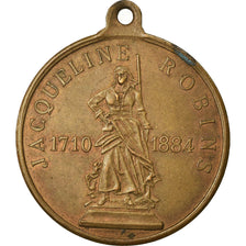 France, Medal, Inauguration de la Statue de Jacqueline Robins, Saint-Omer, 1884