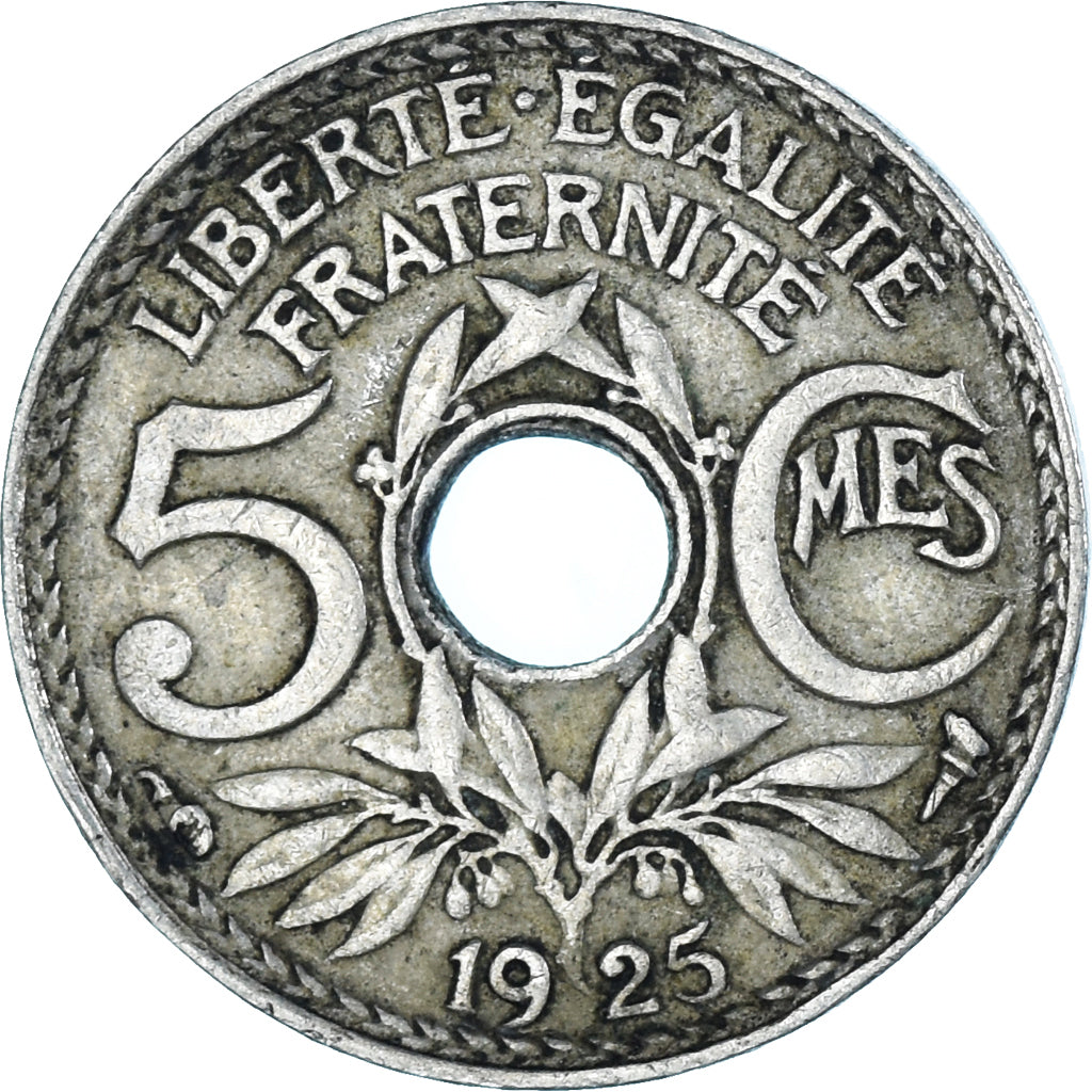 Coin, France, 5 Centimes, 1925