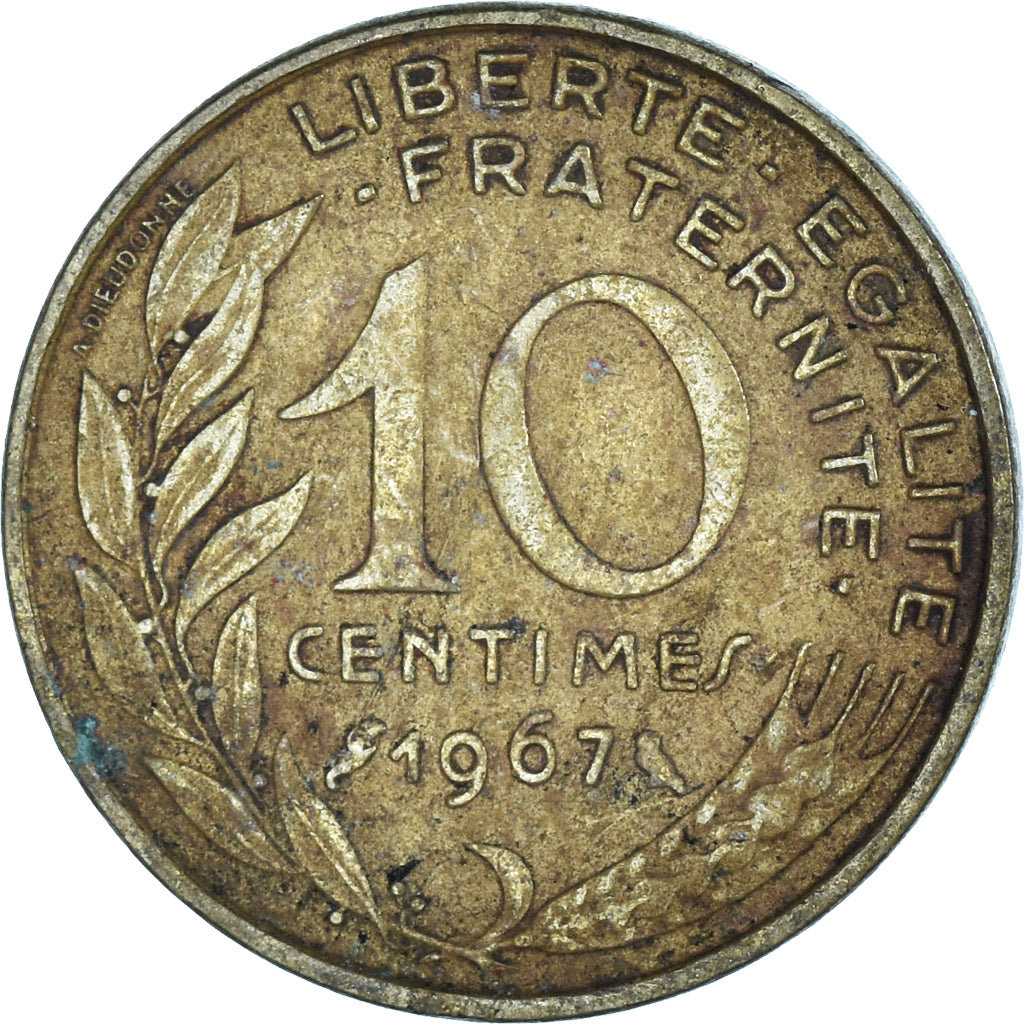 Coin, France, 10 Centimes, 1967