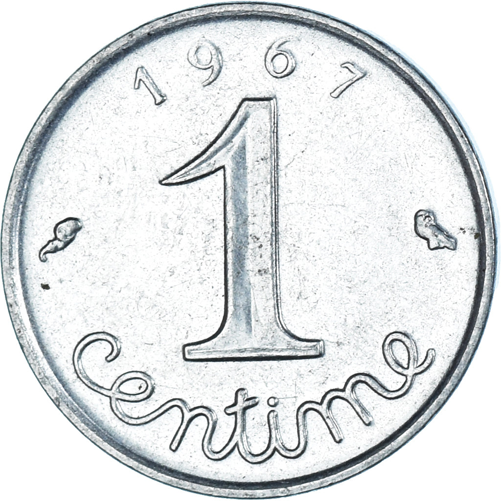 Munten, Frankrijk, Centime, 1967