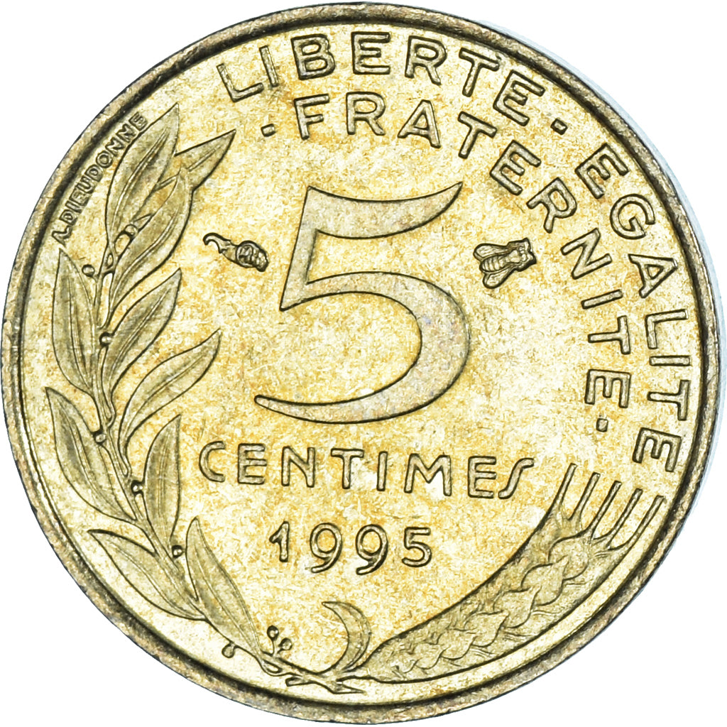 Moneta, Francia, 5 Centimes, 1995
