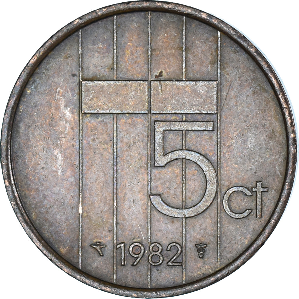 Moneda, Países Bajos, 5 Cents, 1982