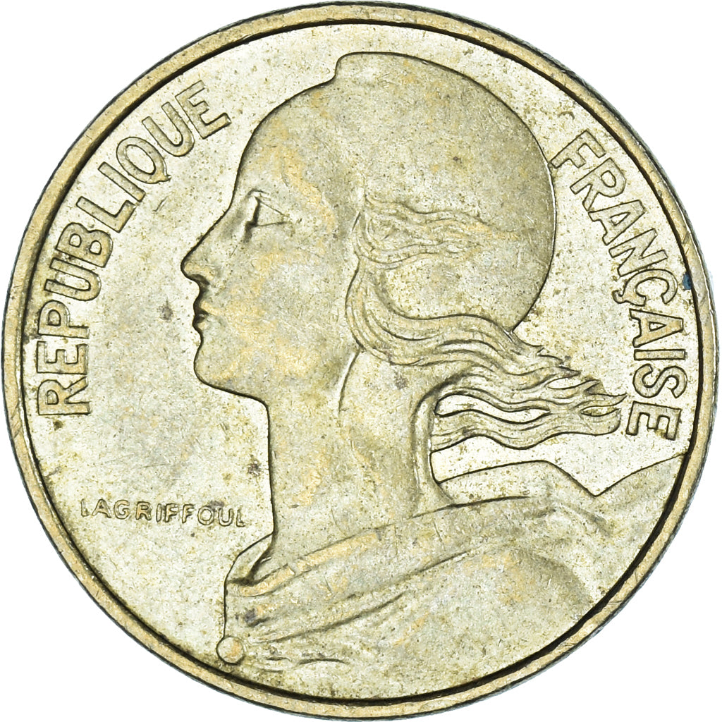 Coin, France, 10 Centimes, 1977