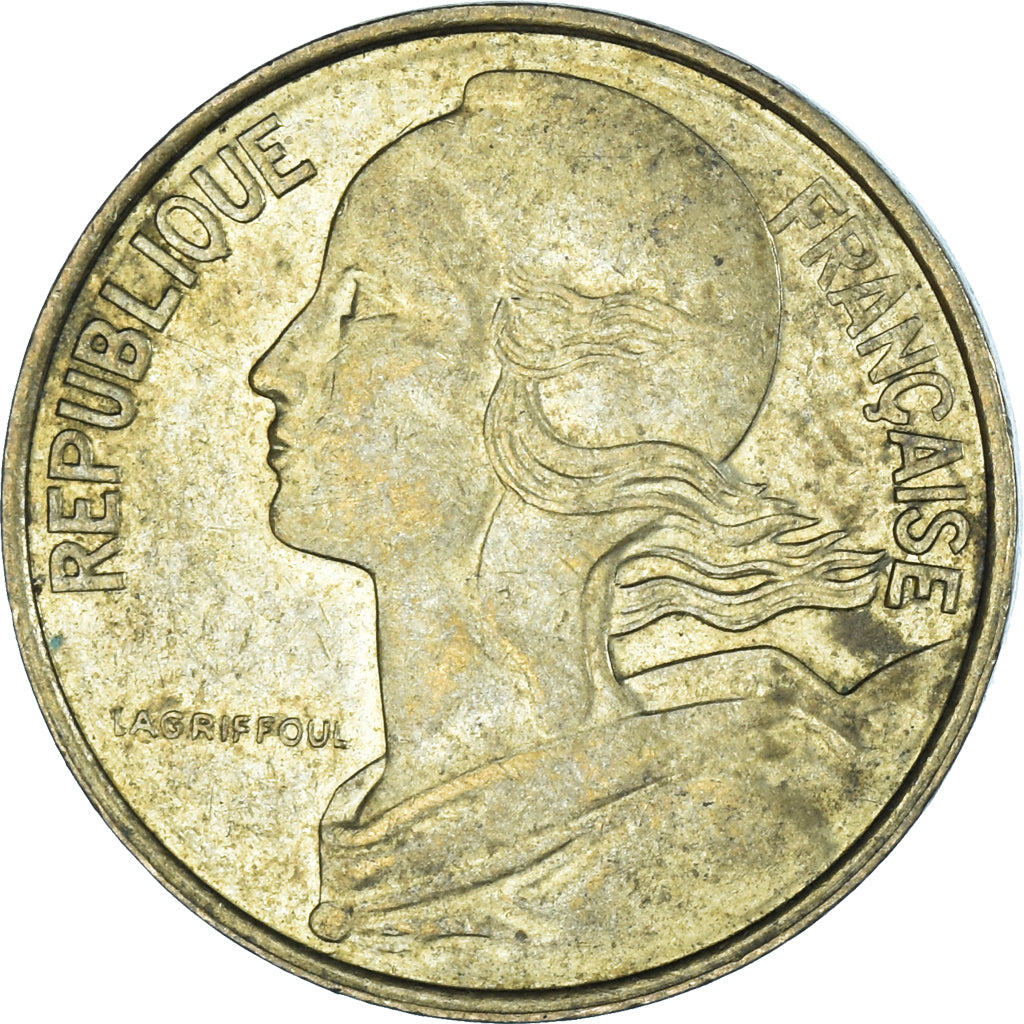 Moeda, França, 10 Centimes, 1997