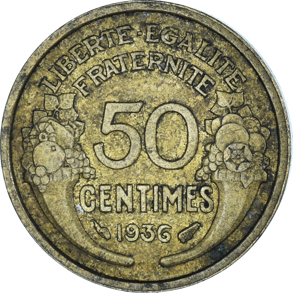 Coin, France, 50 Centimes, 1936