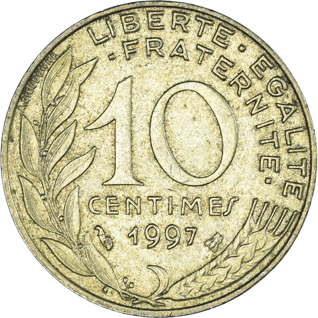Moneta, Francja, 10 Centimes, 1997