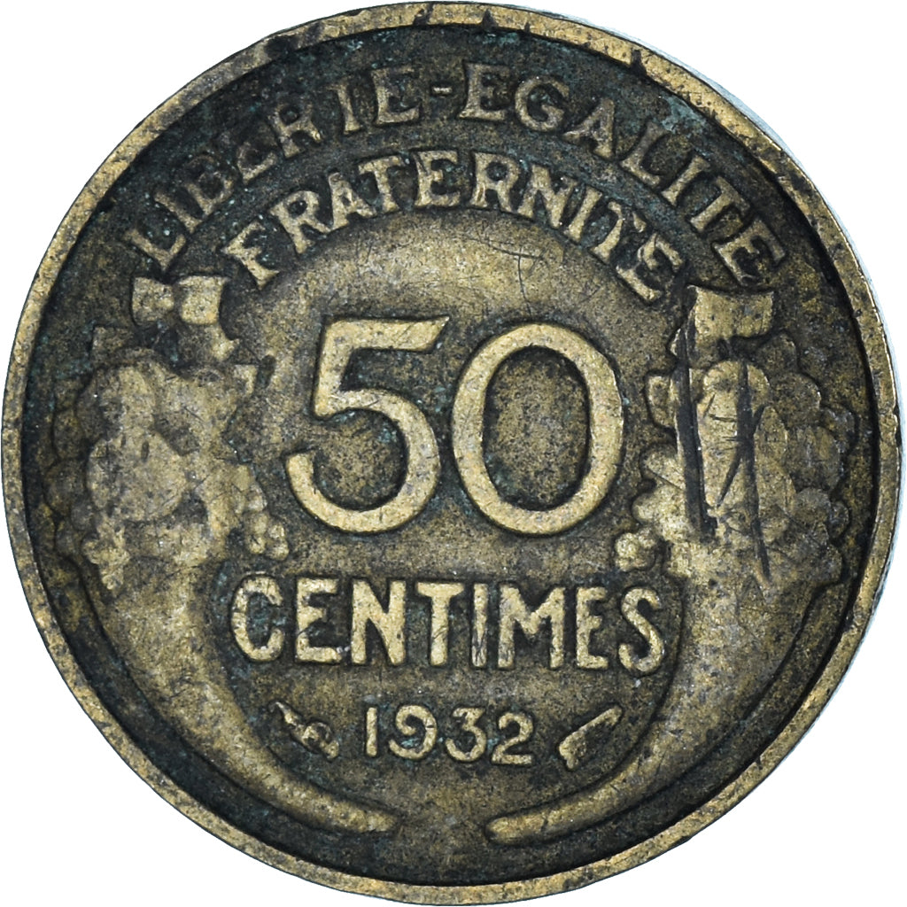 Moeda, França, 50 Centimes, 1932