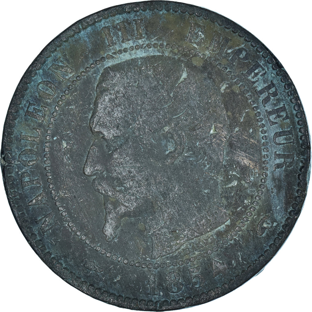 Coin, France, 10 Centimes, 1854