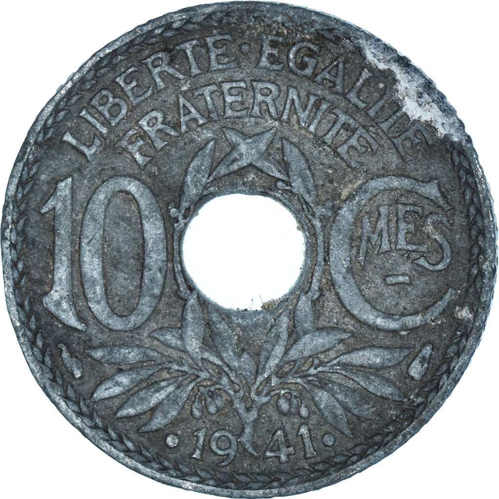 Coin, France, 10 Centimes, 1941