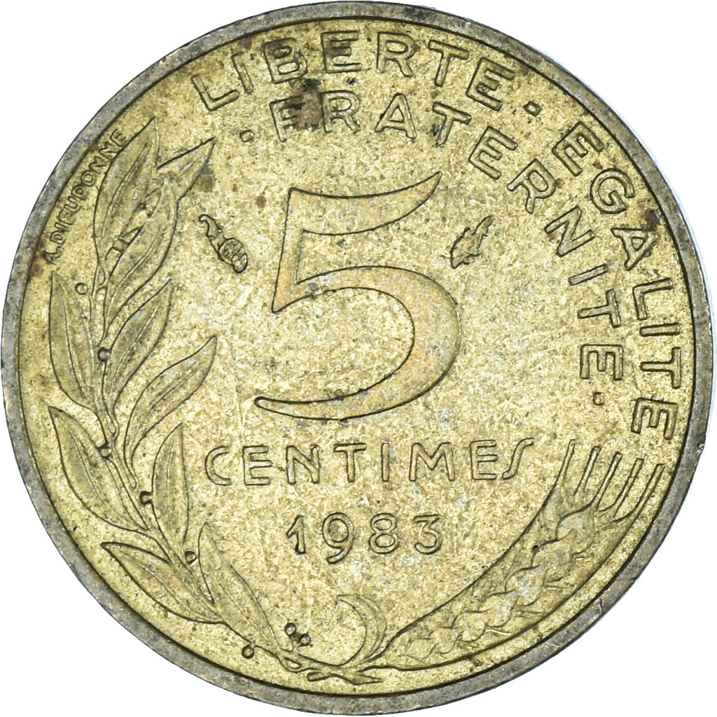 Moneta, Francia, 5 Centimes, 1983
