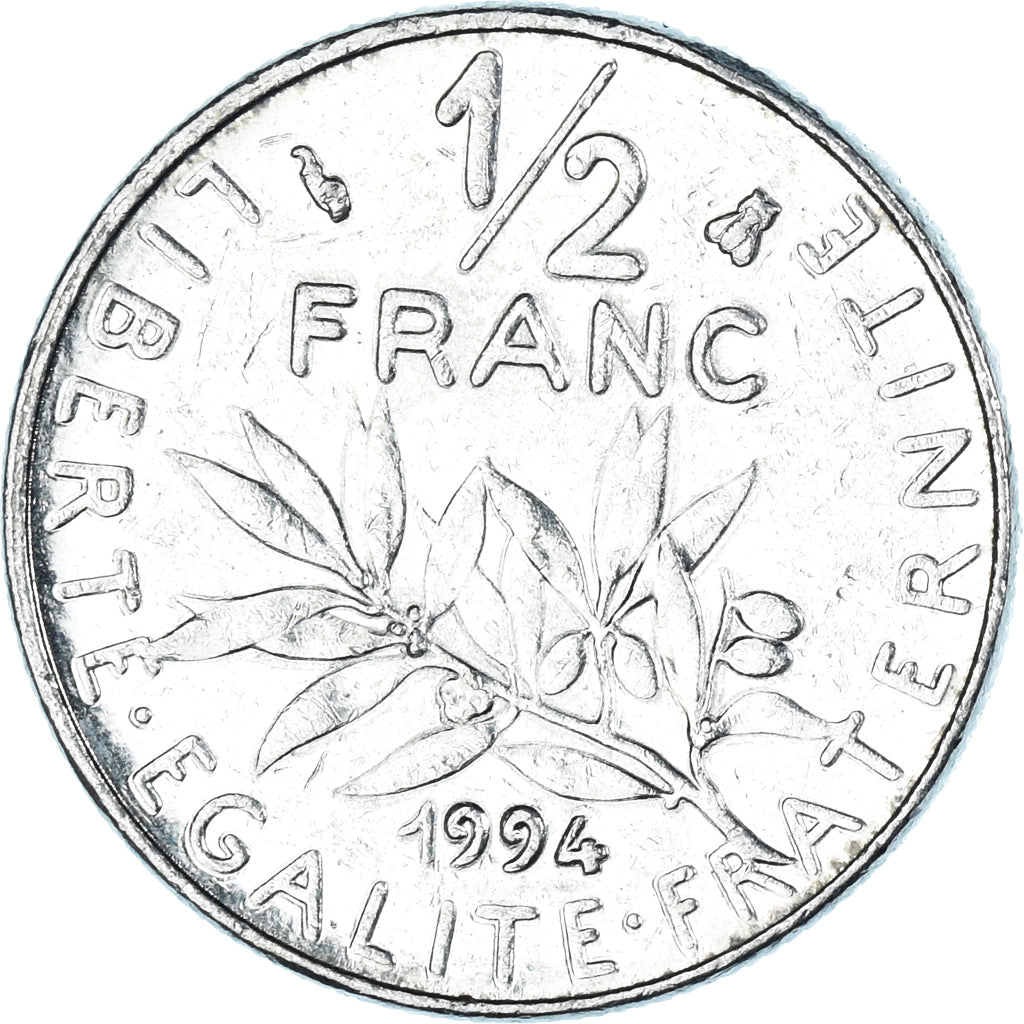 Coin, France, 1/2 Franc, 1994
