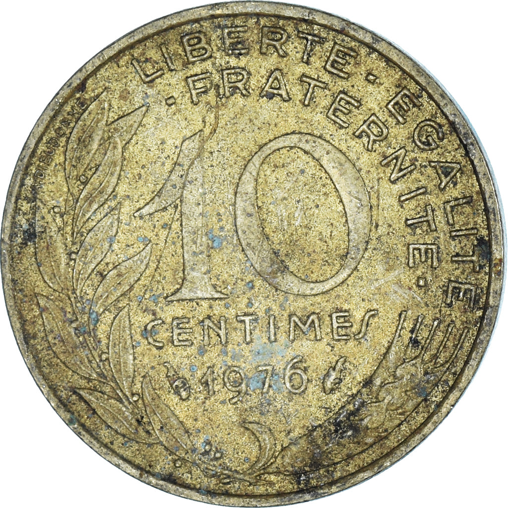 Coin, France, 10 Centimes, 1976