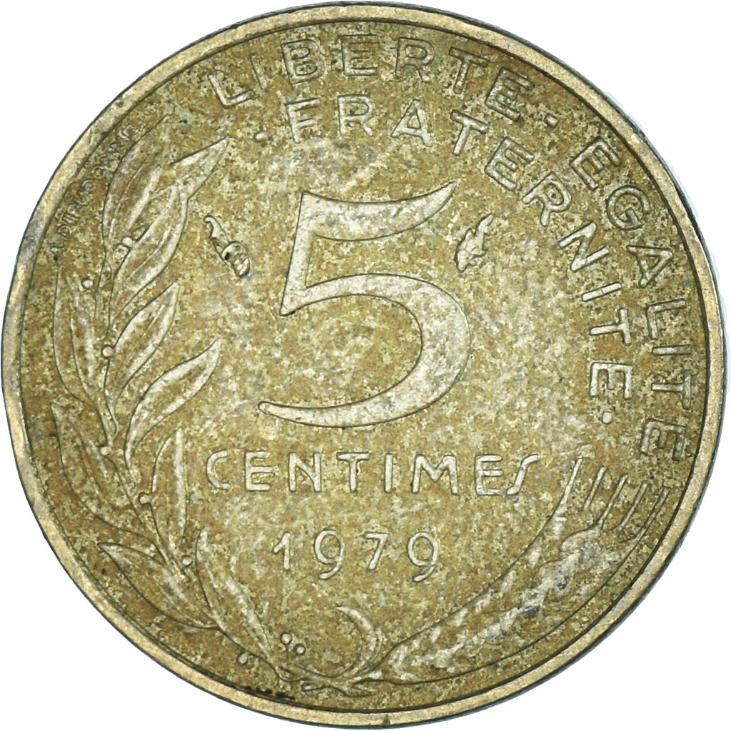 Coin, France, 5 Centimes, 1979