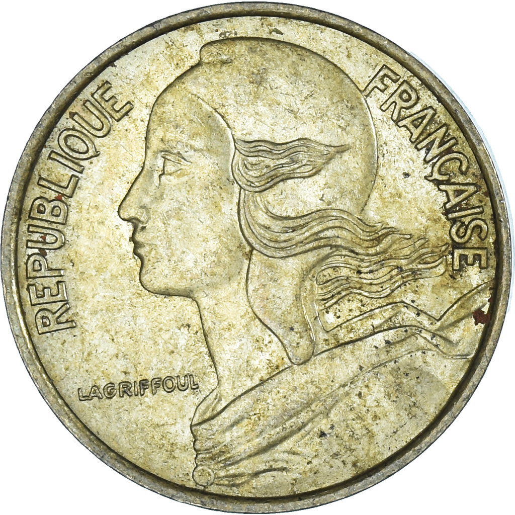 Moneta, Francja, 5 Centimes, 1975