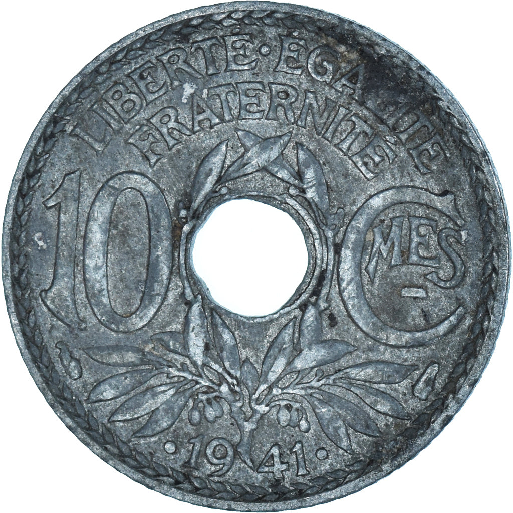 Moneta, Francja, 10 Centimes, 1941