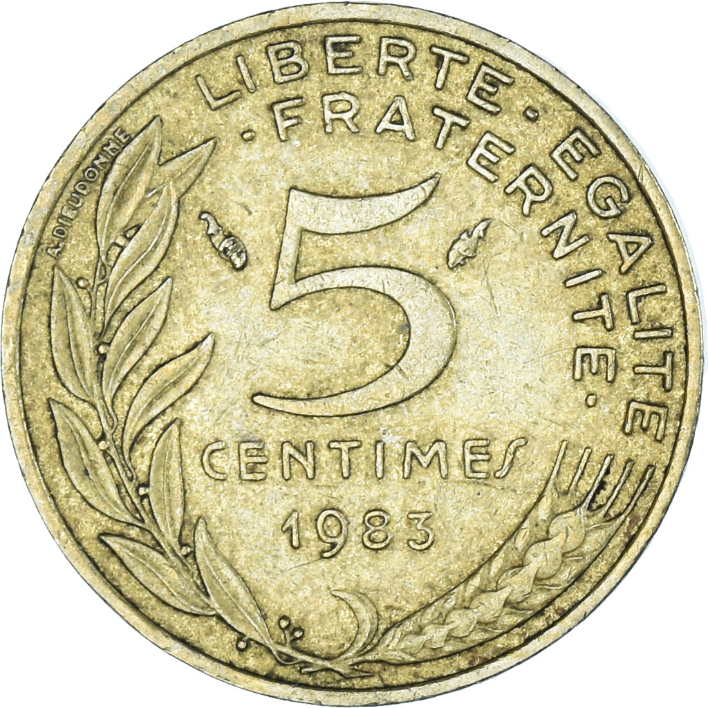 Münze, Frankreich, 5 Centimes, 1983