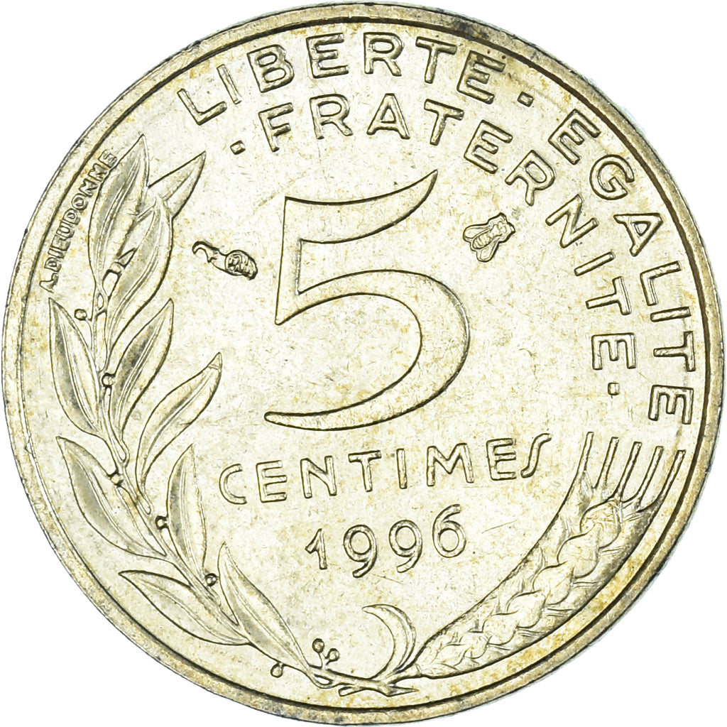 Moneta, Francia, 5 Centimes, 1996