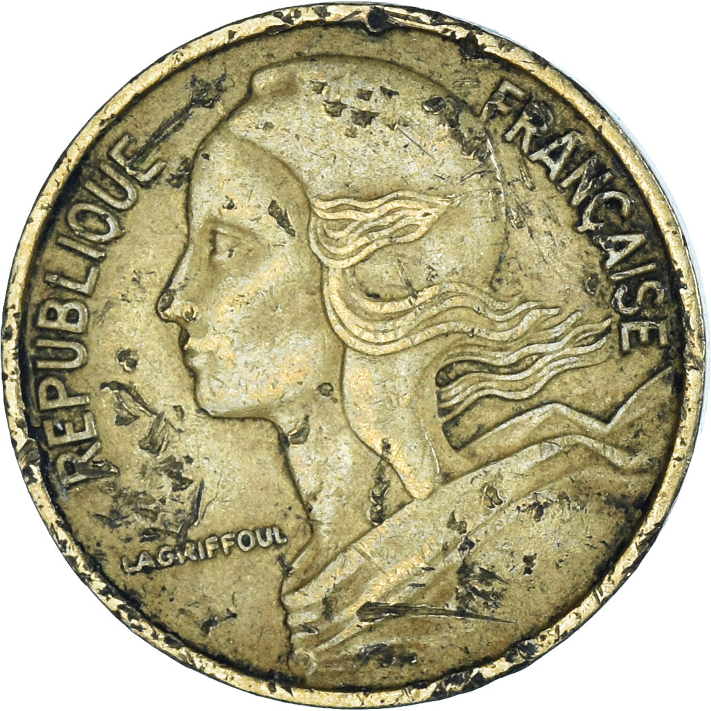 Coin, France, 5 Centimes, 1966