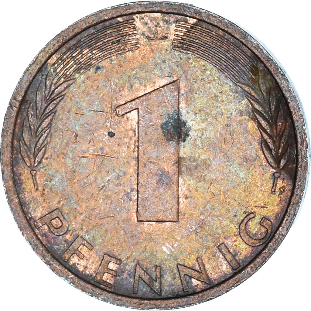 Moneda, Alemania, Pfennig, 1976
