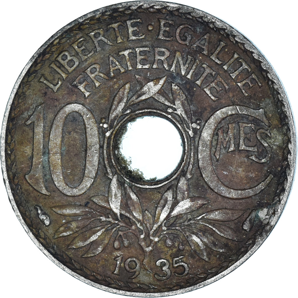 Moneta, Francia, 10 Centimes, 1935