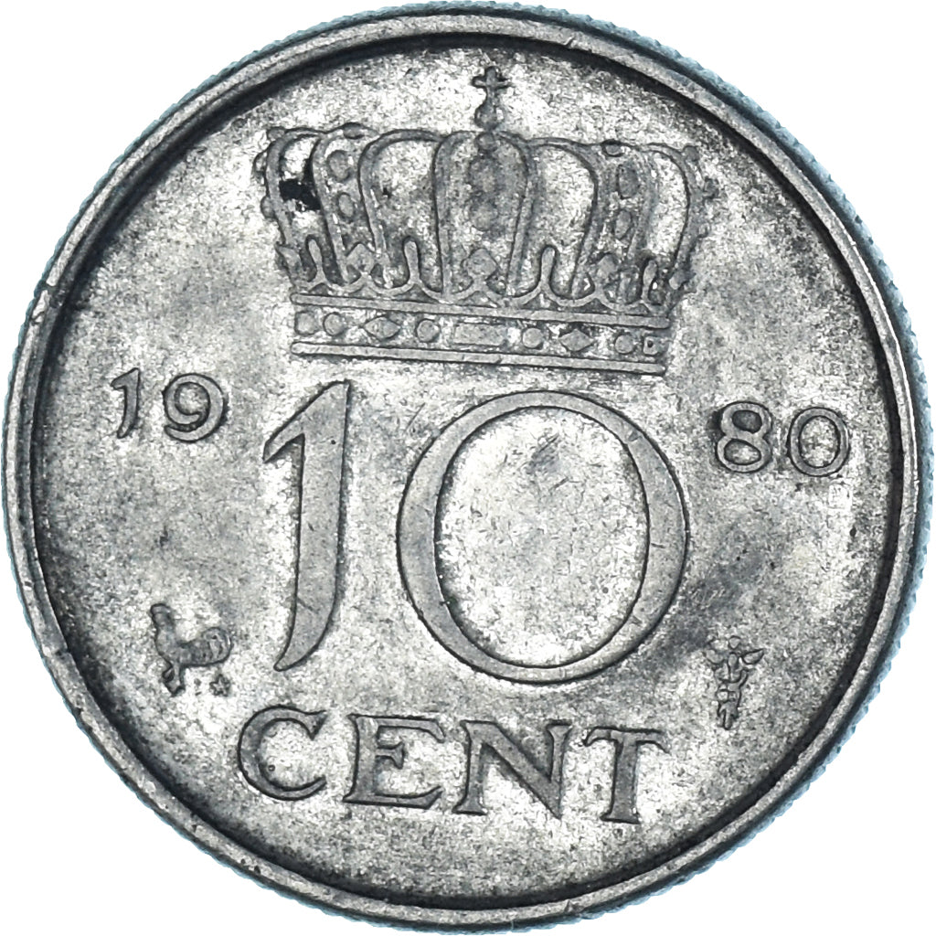 Coin, Netherlands, 10 Cents, 1980