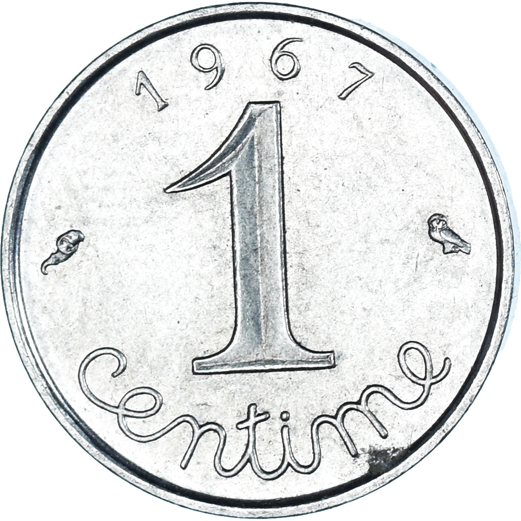 Moneta, Francia, Centime, 1967