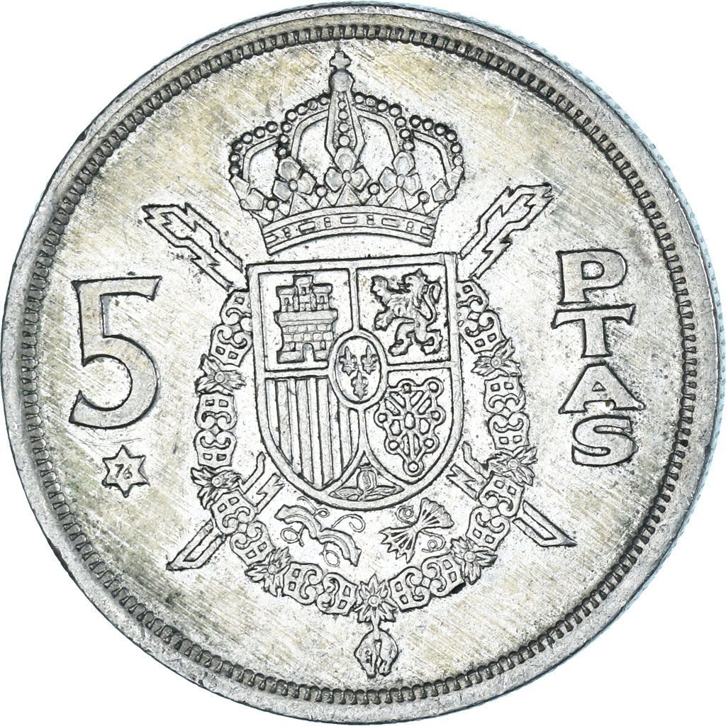 Moeda, Espanha, 5 Pesetas, 1975