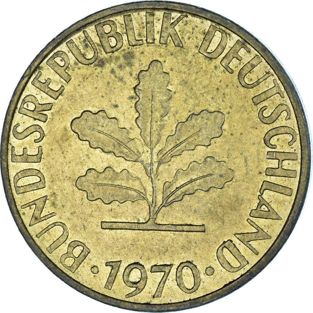 Moneta, Niemcy, 5 Pfennig, 1970