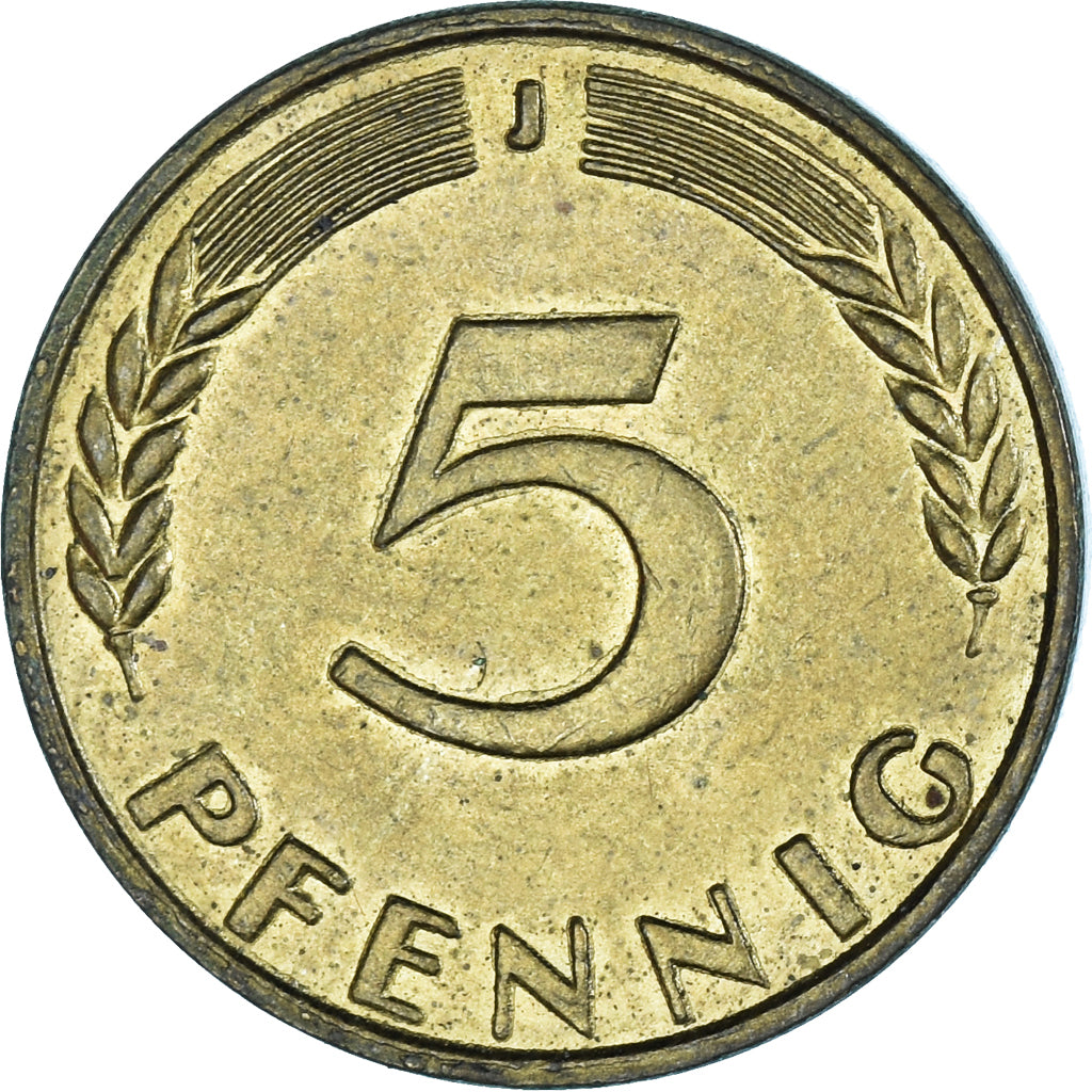 Moneta, Niemcy, 5 Pfennig, 1970