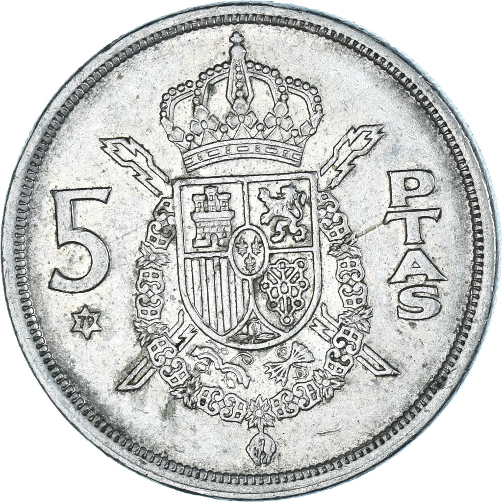 Moneda, España, 5 Pesetas, 1975
