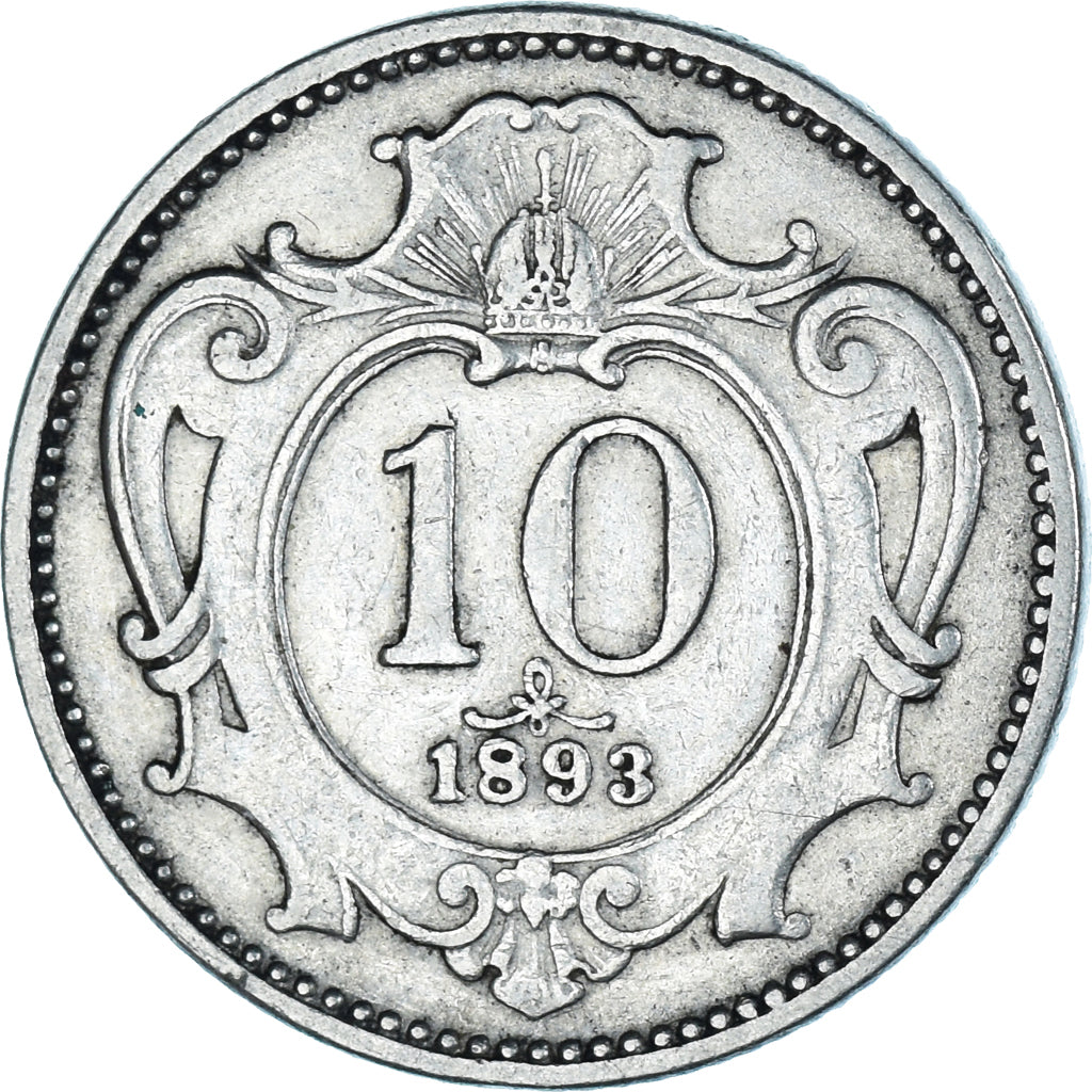 Moneta, Austria, 10 Heller, 1893