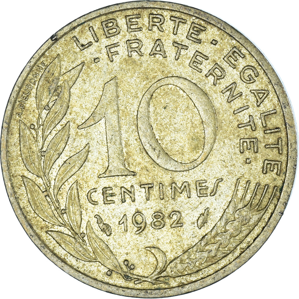 Münze, Frankreich, 10 Centimes, 1982