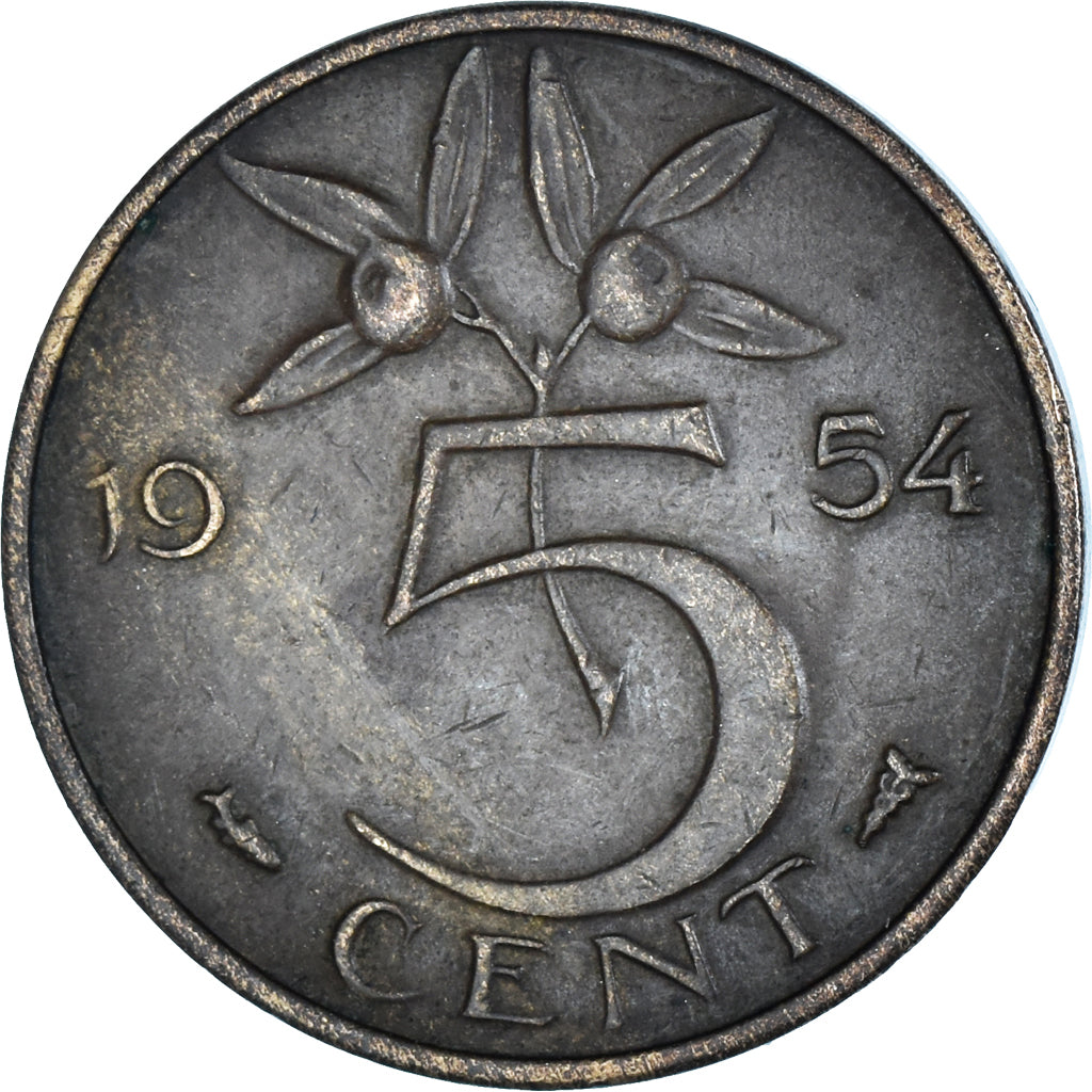 Moneta, Paesi Bassi, 5 Cents, 1954