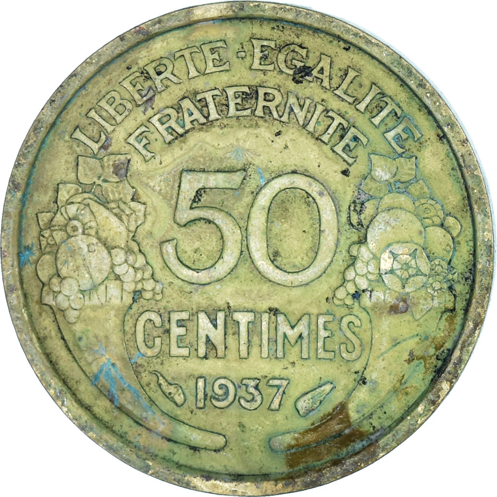 Coin, France, 50 Centimes, 1937