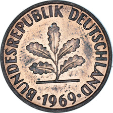 Coin, GERMANY - FEDERAL REPUBLIC, 2 Pfennig, 1969
